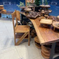 صندلی چوبی نردبون شو