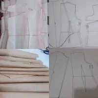 الگو آماده لباس بزرگسال و بچگانه و جواهر دوزی