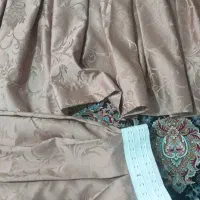 پرده ساتن به همراه والان