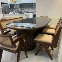 میزغذاخوری۸نفره تمام چوب
