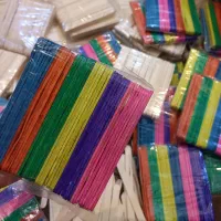 تعداد ۱۵ کارتن چوب بستنی  رنگی ساده