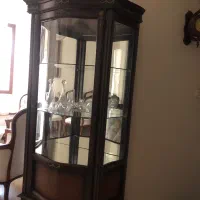 بوفه‌ی چوب راش معرق کاری شده