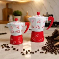 قهوه جوش موکاپات طرح قلب