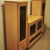 بوفه ویترینی چوبی