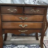میز اینه چوبی با اینه