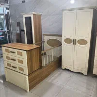 سرویس چوب سیسمونی کودک کمد تخت نوزاد نوجوان حصیری