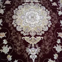 فرش ۹ متری طوسی دودی و فرش ۹ متری زرشکی