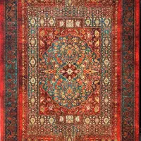 فرش ماشینی طرح دستباف