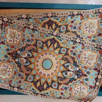 ست ۵ تکه رومیزی ترمه عدل یزد مدل باغ بهشت