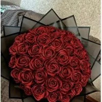 دسته گل رز ربانی ۲۵شاخه