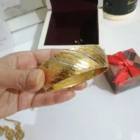 بدلیجات. گردنبند و گوشواره و تک پوش  رنگ ثابت