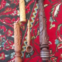 عتیقه. چوب رخ. کلکسیونی .پیپ دست ساز