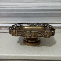 کیک و‌میوه خوری پایه دار فلزی جنس پیوتر