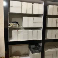 ۳ عدد قفسه ویترینی دو طرفه مغازه و انبارو کتابخانه