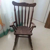 صندلی راک گردویی رنگ