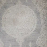 فرش طرح سه بعدی رنگ طوسی روشن