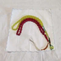 تسبیح ۳۳ دانه سبز و قرمز