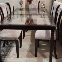 میز و صندلی ناهارخوری چوب راش سالم و محکم