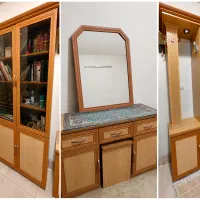 ست جالباسی ، کتابخانه ، میز توالت به همراه آینهMDF