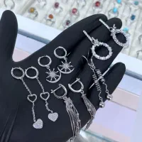 گوشواره نقره ۹۲۵ زنانه آویز بلند