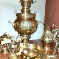 سماور ذغالی برنجی
