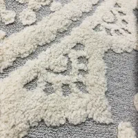 فرش طوسی سفید فانتزی۶متری