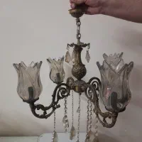 دوعددلوستر۴شاخه برنز