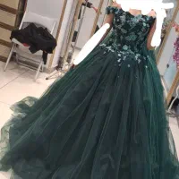 لباس عروس سبز