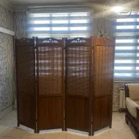 پاراوان  تمام MDF فندوقی وسفید درحدنو
