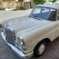 بنز کلکسیونی مدل ۱۹۶۶. خشک پلاک تاریخی