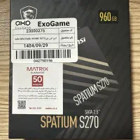 حافظه اس اس دی ۱ ترابایت  MSI Spatium S270