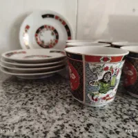 سرویس فنجان کالسکه ای قدیمی