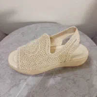 صندل تابستانه مکرومه، توری، گیپور