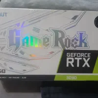 Palit 3090 gamerock پیچ پلمپ با جعبه و تمیز
