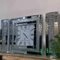 ساعت دیواری شیک وتمیز آیینه ای
