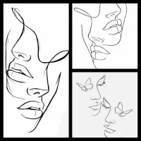 انواع تابلوهای لاین آرت مینیمال