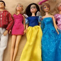 ۸عدد عروسک باربی سالم و تمیز