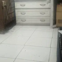 دراور چوبی سفیدو کمد