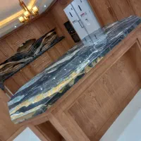 اجرای صفحه کابینت کوارتز و سنگ طبیعی