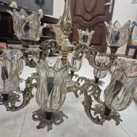 چراغ آویز سقفی برنز ۱۲ شاخه