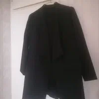 مانتوشلوار ست مشکی کرپ گرم بالابسیارخوش دوخت
