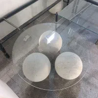 جلو مبلی سه گوی توپ سنگی جلو مبلی گوی