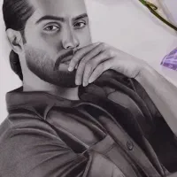سیاهقلم طراحی چهره نقاشی چهره(تحویل۱روزه) هدیه خاص