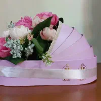 باکس گل تولد نوزاد مدل گهواره