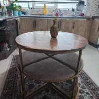 میز کم جا کافه ای طلایی و میز دونفره شیک
