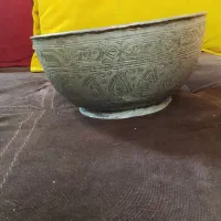 کاسه مسی قدیمی دست کوب