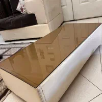 مبل قهوه ای کرم ال شما