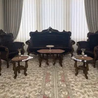 ست کامل پذیرایی مبل ۹ نفره و میز ناهارخوری ۸ نفره