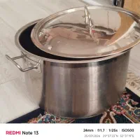 دیگ استیل بیست لیتری سالم