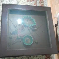 میز پذیرایی و گلدان بامبو